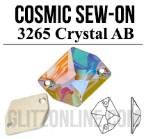 3265 Glitzstone Crystal AB Sew On Cosmic Rhinestones